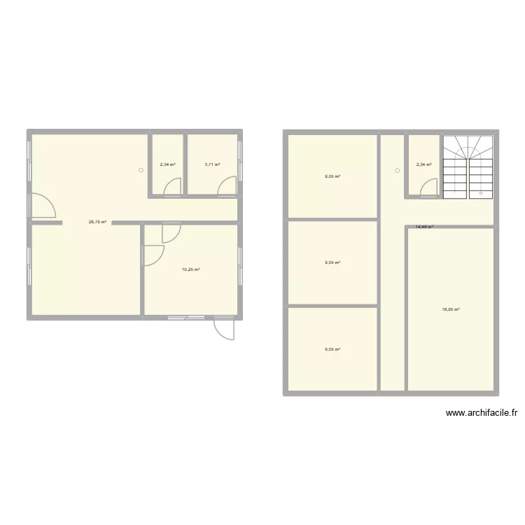 Plano casa 1. Plano de 0 habitación y 0 m2