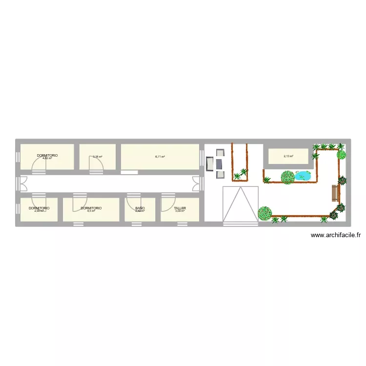 SAN PABLO. Plano de 8 Habitaciones y 30 m² SAN PABLO. Plano de 8 Habitaciones y 30 m²