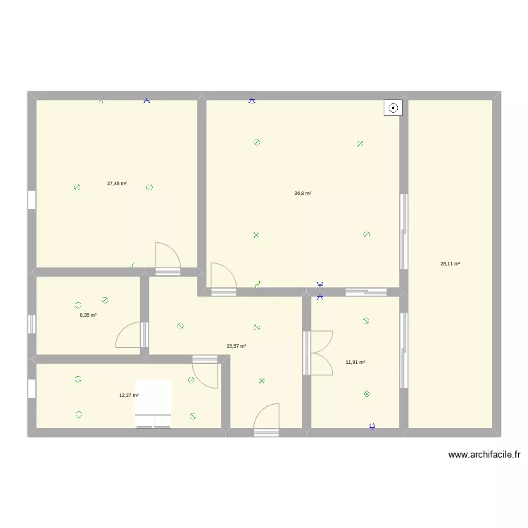 mi casa xuli. Plano de 