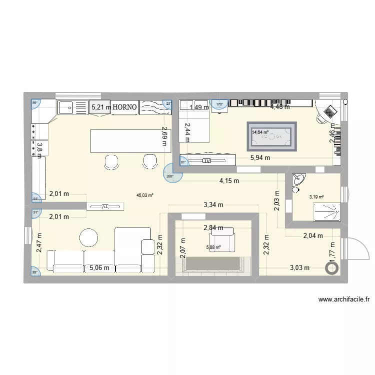 Proyecto Plano TECNOLOGÍA. Plano de 4 y 69 m² Proyecto Plano TECNOLOGÍA. Plano de 4 y 69 m²