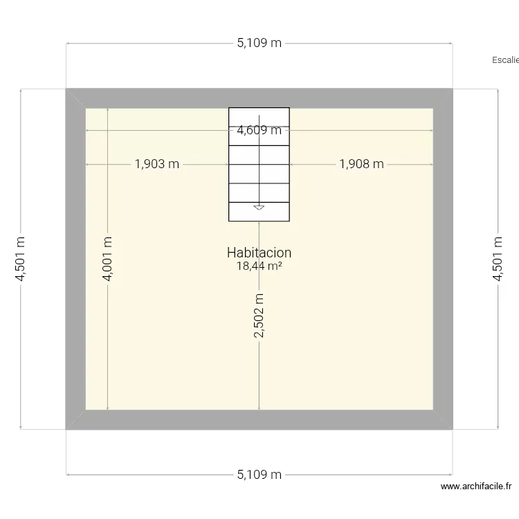 Alcobas moderna. Plano de 
