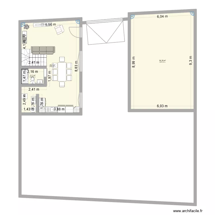 FUTURA CASA OROPESA. Plano de 3 Habitaciones y 101 m² FUTURA CASA OROPESA. Plano de 3 Habitaciones y 101 m²