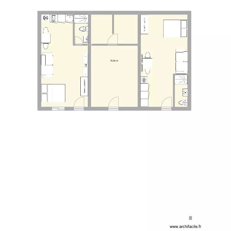 Espiga 1 alquiler. Plano de 