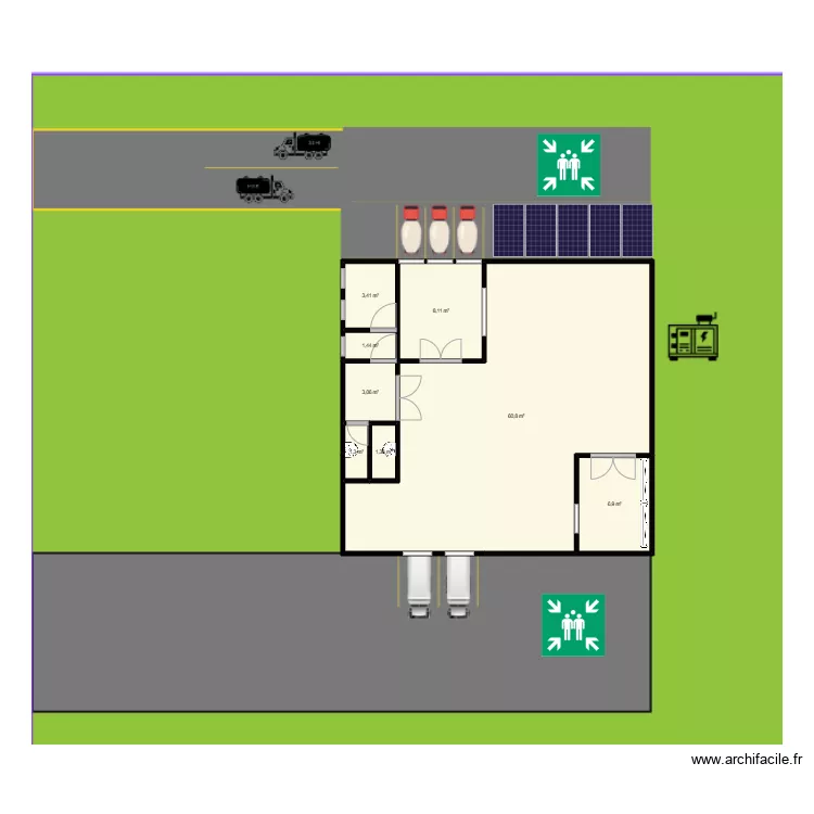Planta Biotecnologica. Plano de 