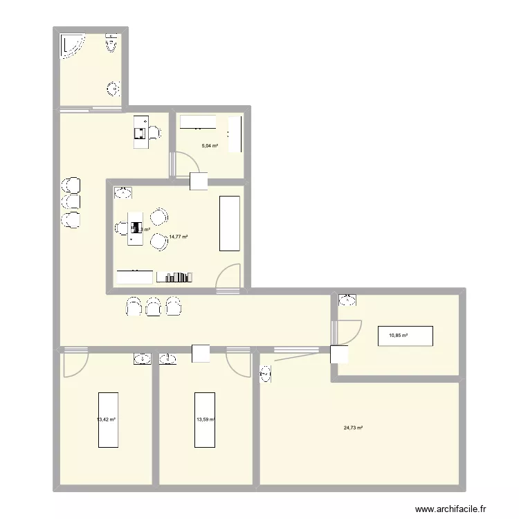 Navia2. Plano de 7  y 117 m²