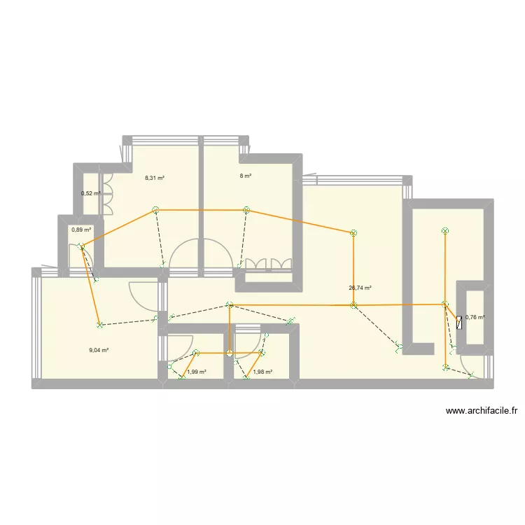 DIAGRAMA DEPARTAMENTO. Plano de 9 y 58 m² DIAGRAMA DEPARTAMENTO. Plano de 9 y 58 m²