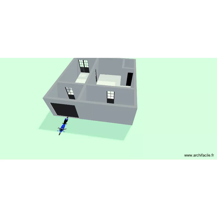 florigami. Plano de 5  y 57 m²
