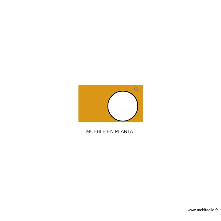 MUEBLE EN PLANTA. Plano de MUEBLE EN PLANTA. Plano de