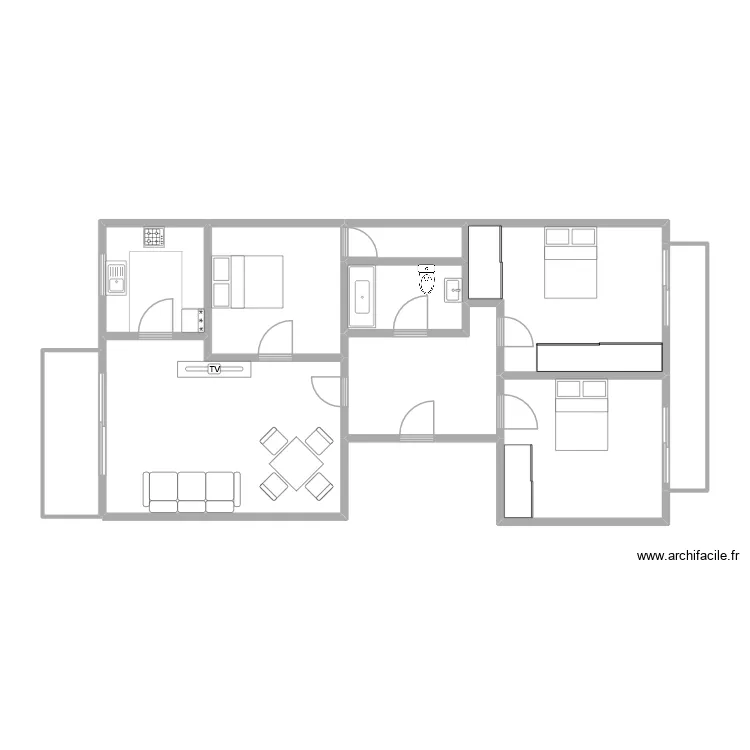 Munta. Plano de 10 y 87 m² Munta. Plano de 10 y 87 m²