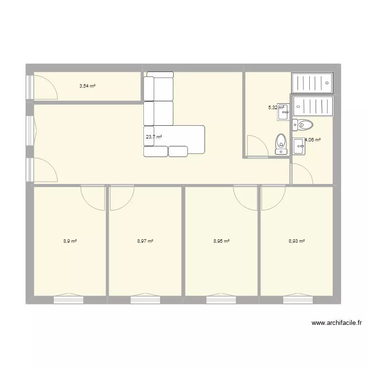villa tivino. Plano de 