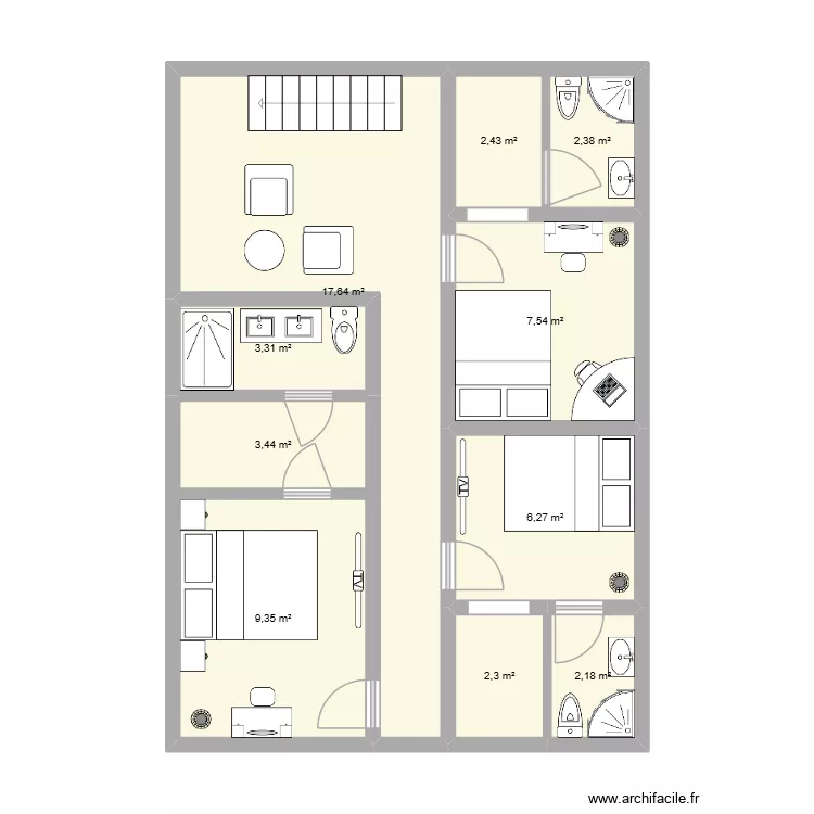 🏡 2.0. Plano de 10  y 57 m²