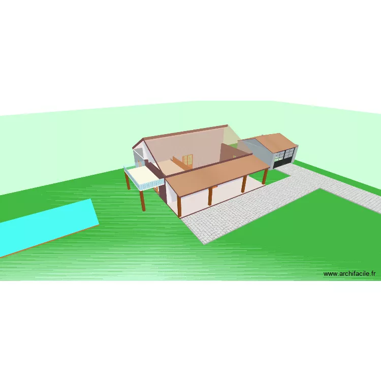 unifamiliar_3. Plano de 6  y 84 m²