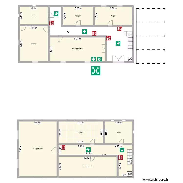 Planta baixa. Plano de 10  y 306 m²