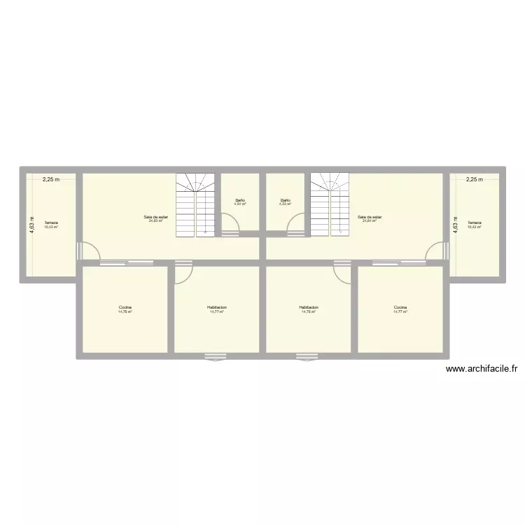 Attena. Plano de 10 Habitaciones y 139 m² Attena. Plano de 10 Habitaciones y 139 m²