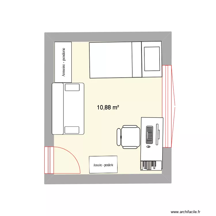 avitacion del medio. Plano de 