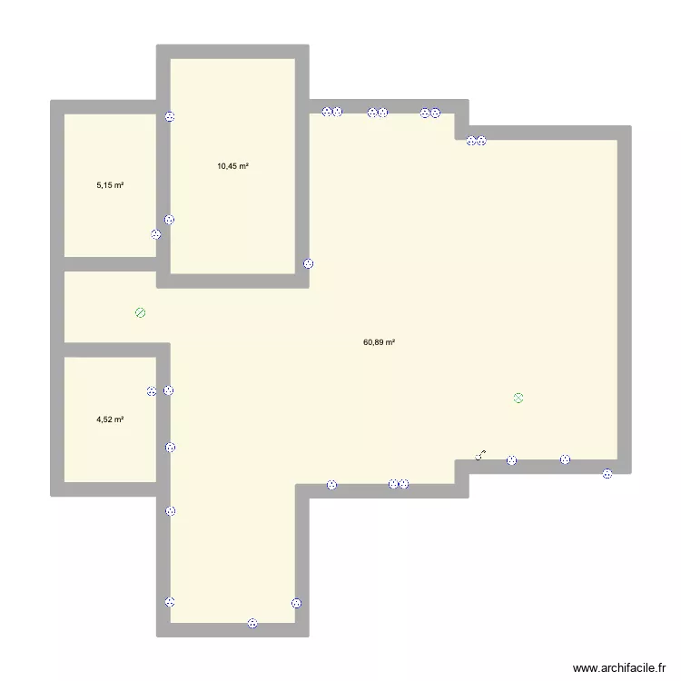 Cotoveta. Plano de 4  y 81 m²