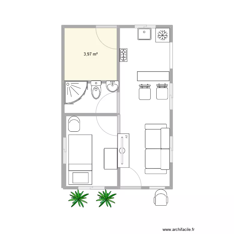 apartamento. Plano de 