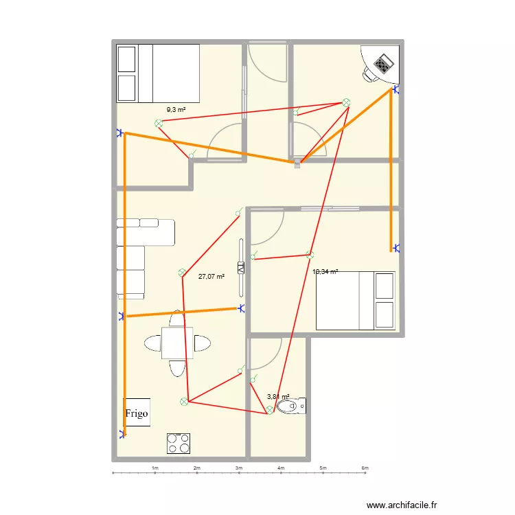tarea 3. Plano de 5  y 57 m²