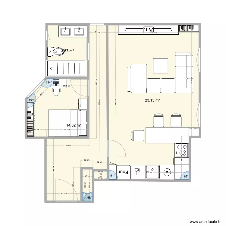 Amueblado de Fabian.. Plano de 