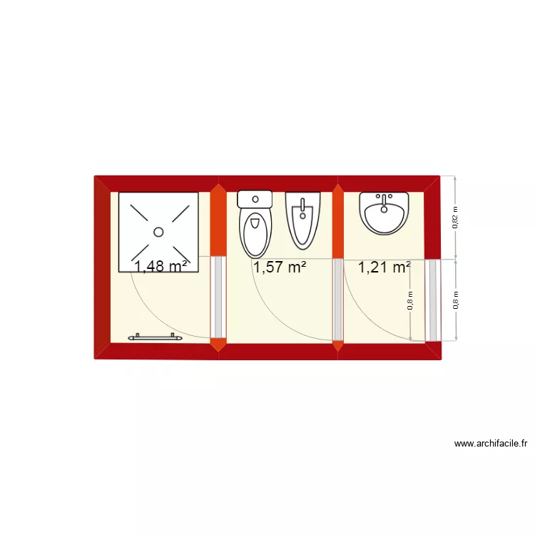 ba&ntilde;o. Plano de 