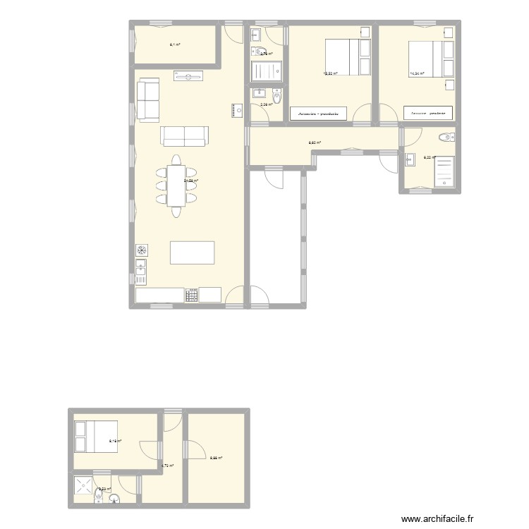 5 oriente nuevo. Plano de 0 habitación y 0 m2