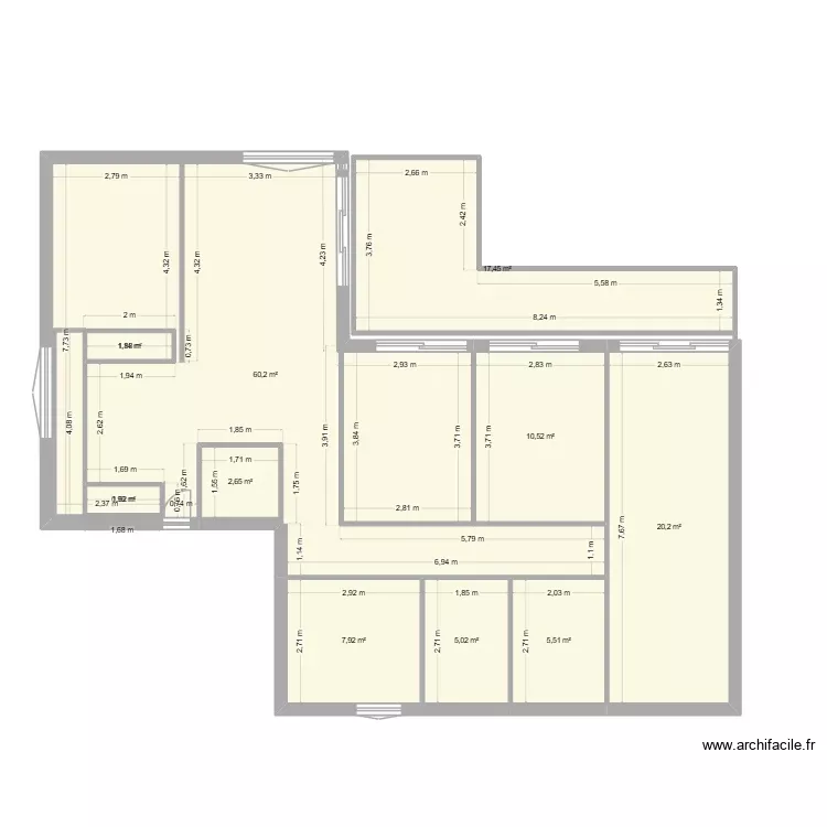 casa naon3. Plano de 10 Habitaciones y 132 m² casa naon3. Plano de 10 Habitaciones y 132 m²