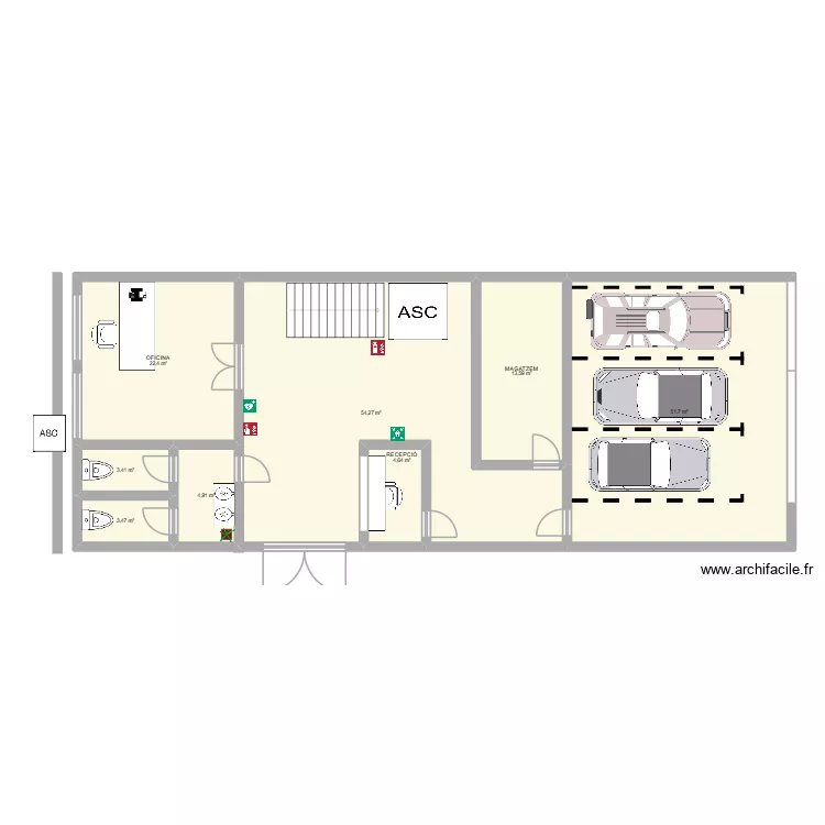 Pl&agrave;nol IPO Leo. Plano de 8 habitaciones y 158 m²