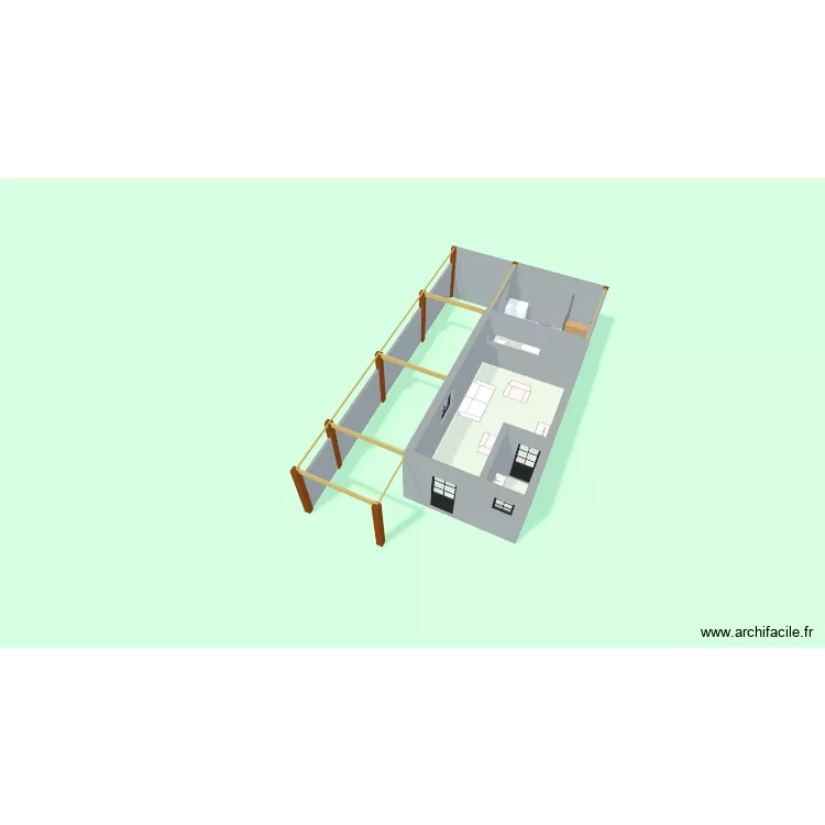 AMPLIACIÓN DE LA CASA. Plano de 10 y 87 m² AMPLIACIÓN DE LA CASA. Plano de 10 y 87 m²