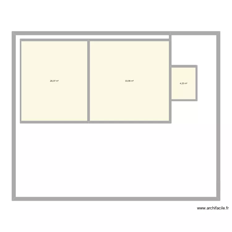 plano a. Plano de 3 Habitaciones y 67 m²