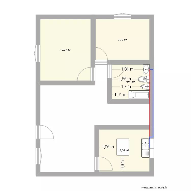 LA CASA DE NUESTRO SUE&Ntilde;OS. Plano de 4  y 31 m²
