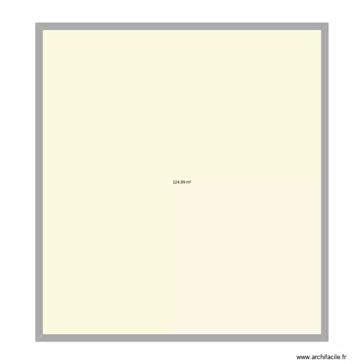 mi casa. Plano de 1  y 125 m²