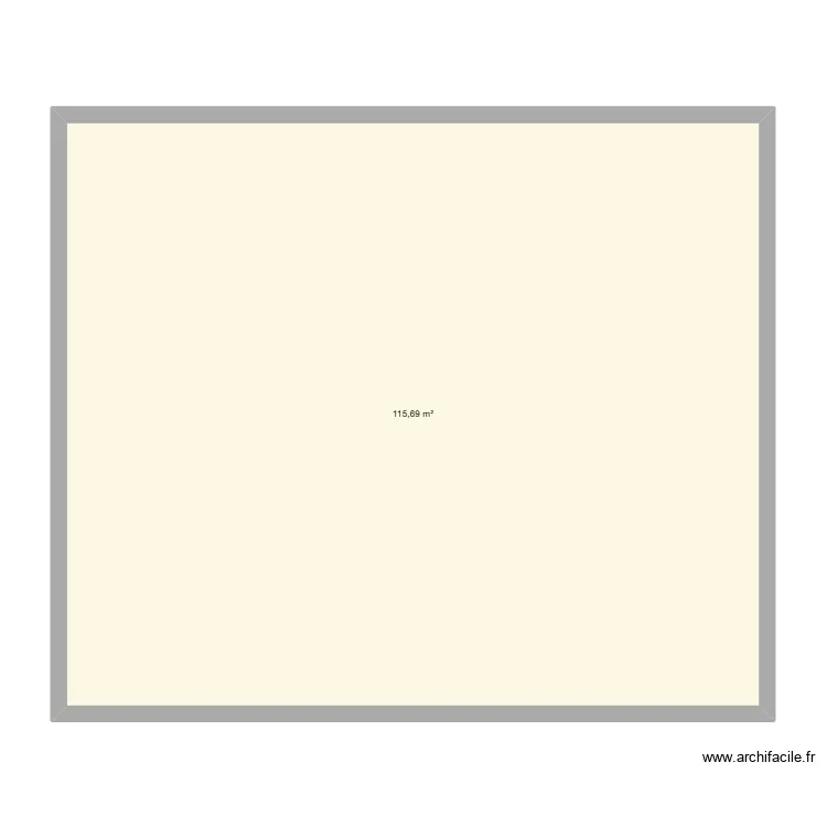 Cornillon - GARAGE. Plano de 1 habitación y 116 m² Cornillon - GARAGE. Plano de 1 habitación y 116 m²