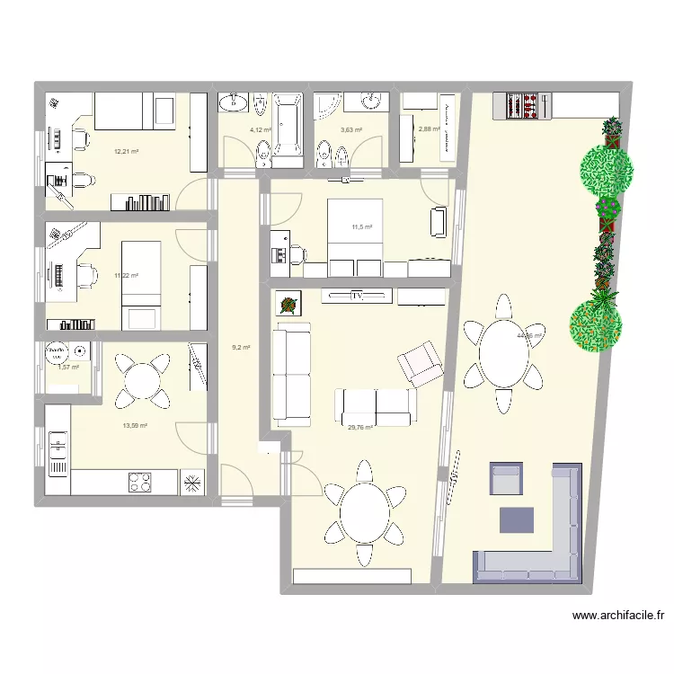 mi casa. Plano de mi casa. Plano de