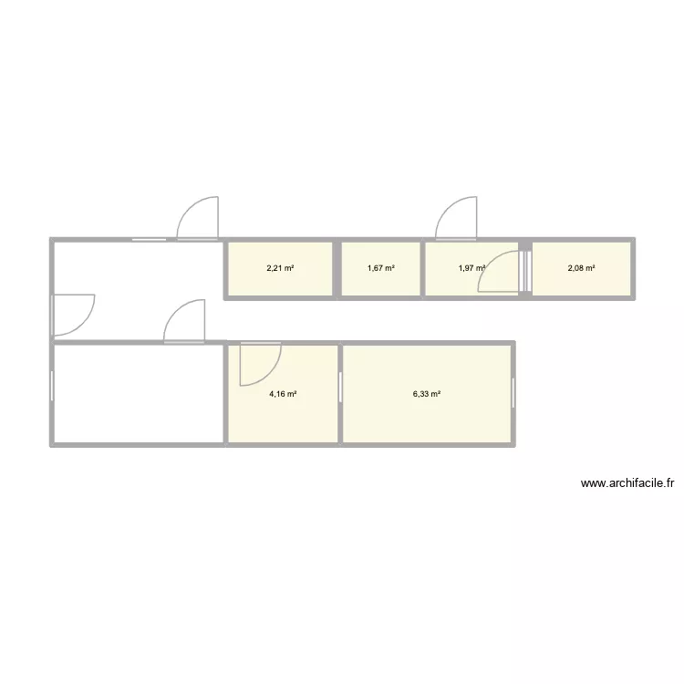 llo lleo. Plano de 6  y 18 m²