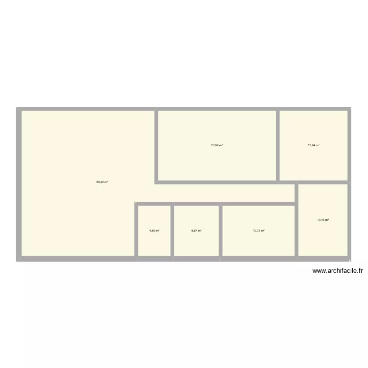 Casa 135 segunda. Plano de 7  y 131 m²