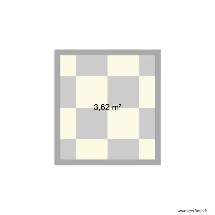 faux plafond. Plano de 1 Sala y 4 m² faux plafond. Plano de 1 Sala y 4 m²