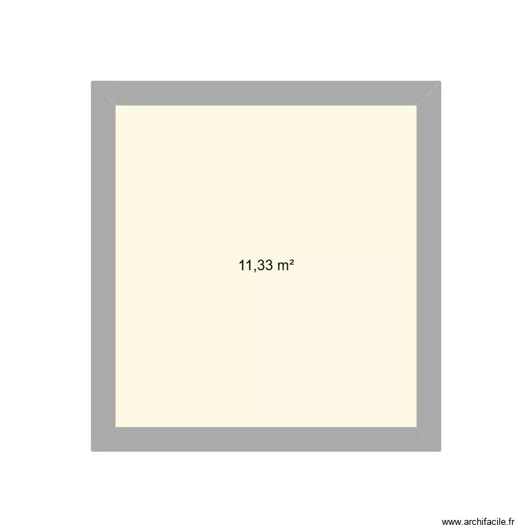 apt u. Plano de 1  y 11 m²