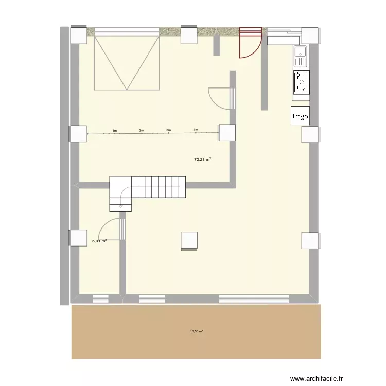oiopssdds. Plano de 2 Habitaciones y 78 m² oiopssdds. Plano de 2 Habitaciones y 78 m²
