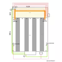plano RACK Y ALTAVOCES