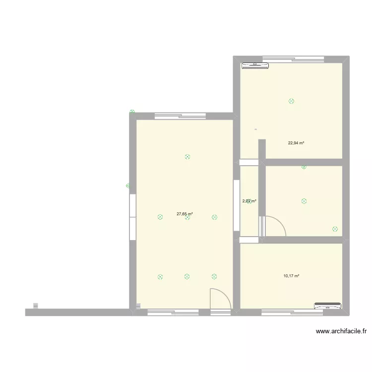 casa 103 e 26 y 27. Plano de 4  y 63 m²