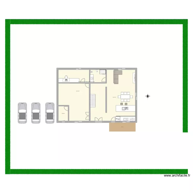 futuro hogar. Plano de 3 Habitaciones y 146 m²