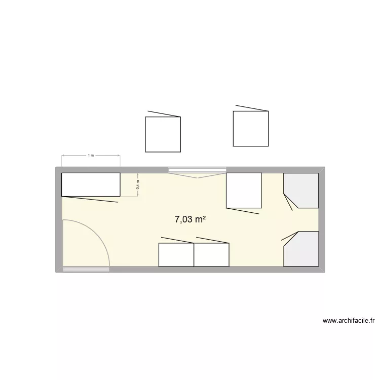 lavadero. Plano de 1 y 7 m² lavadero. Plano de 1 y 7 m²
