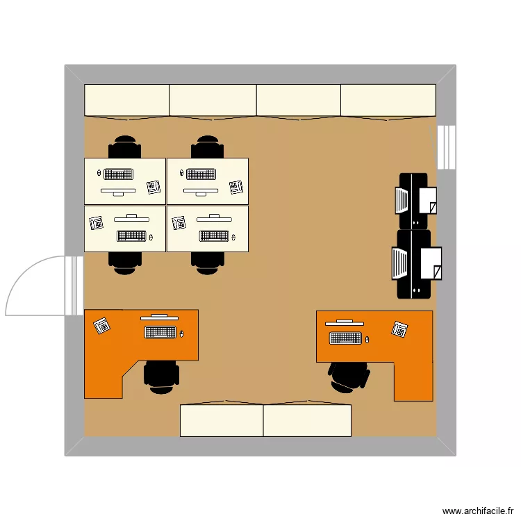 La venta. Plano de 1  y 23 m²