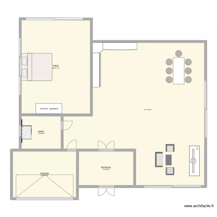 plano geo3d. Plano de 5 Habitaciones y 214 m² plano geo3d. Plano de 5 Habitaciones y 214 m²