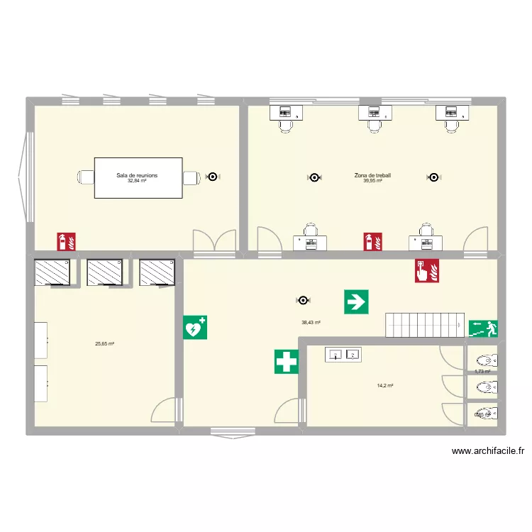1r Planta. Plano de 7 y 154 m² 1r Planta. Plano de 7 y 154 m²