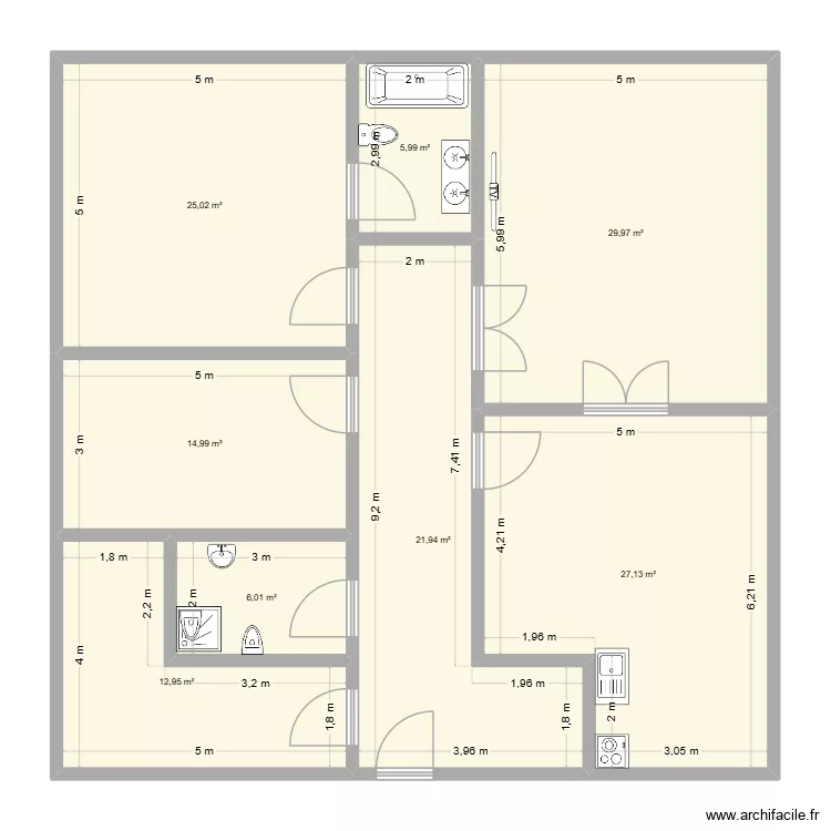 casa de tecnolog&iacute;a. Plano de 8  y 144 m²