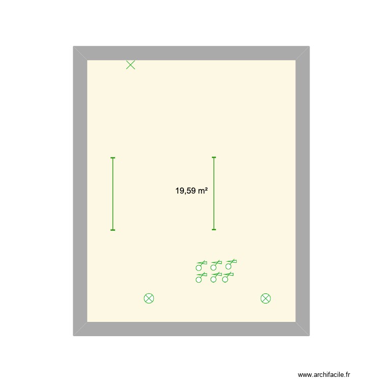 LUZ. Plano de 0 habitación y 0 m2