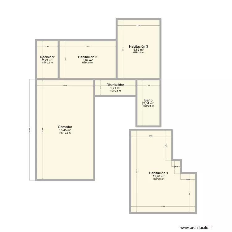 Piso 2. Plano de 7 y 47 m² Piso 2. Plano de 7 y 47 m²