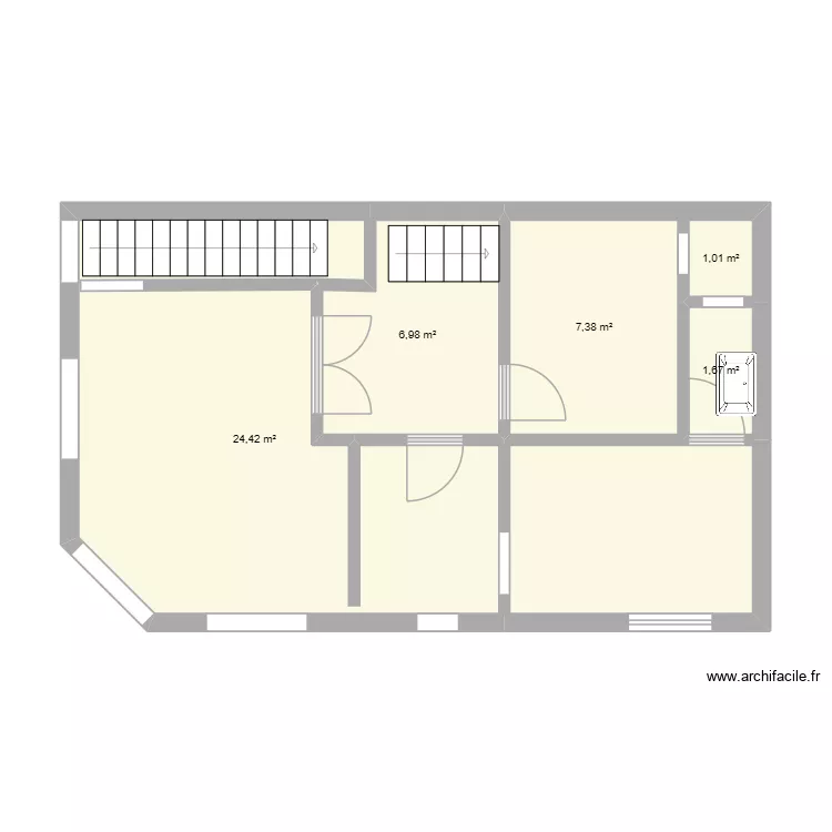 plano cala millor. Plano de 6  y 50 m²