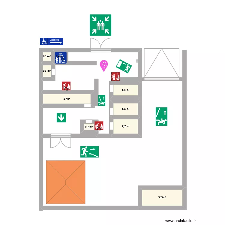 COMI. Plano de 9 Habitaciones y 12 m² COMI. Plano de 9 Habitaciones y 12 m²